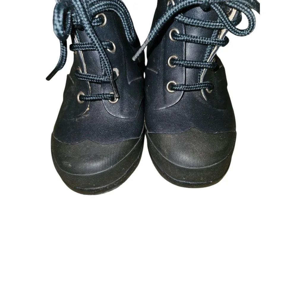 Hunter Combat Rain Boots Boys 10 Girls 11 Navy Blue Unisex